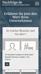 Mobile Screenshot of nachfolge.de